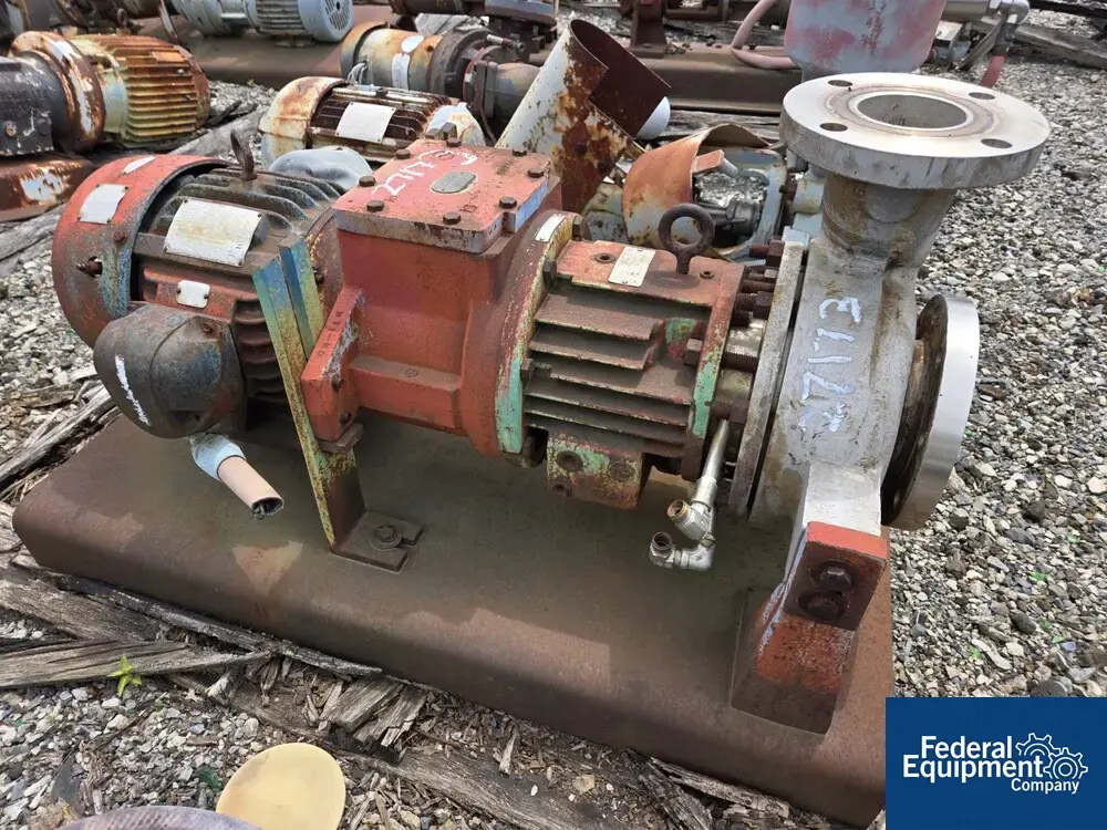 USED Environamics 4" x 3" x 9" Environamics Centrifugal Pump, S/S, 7.5 HP