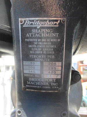 USED BRIDGEPORT SERIES-I