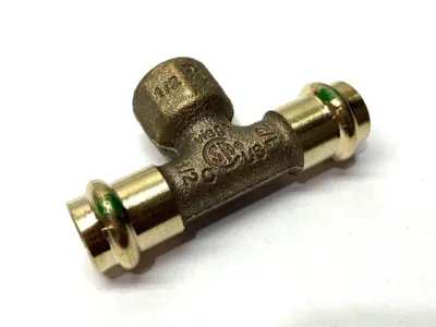 New | in-Stock Viega ProPress Tee, Bronze, Press Connection x FPT, 1/2" x 1/2" x 1/2" Plumbing Equipment Michigan US | Maverick Industrial Sales #1483232