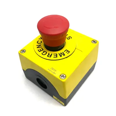 USED SIEMENS SIRIUS ACT PLASTIC EMERGENCY STOP HOUSING ASSEMBLY