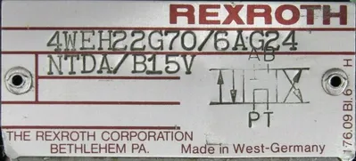 REFURBISHED REXROTH 4WEH22G70/6AG24/NTDA/B15V VALVE 4WE6J52/AG24NDA/B15V