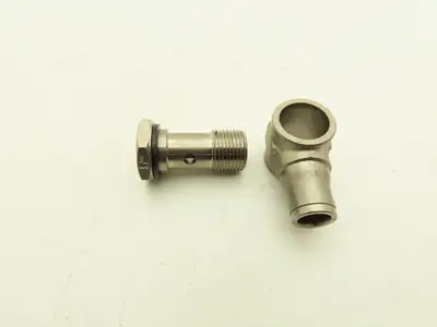 Push to Connect Swivel Elbow BSPP 3/8 19TPI Stainless Lot of 16