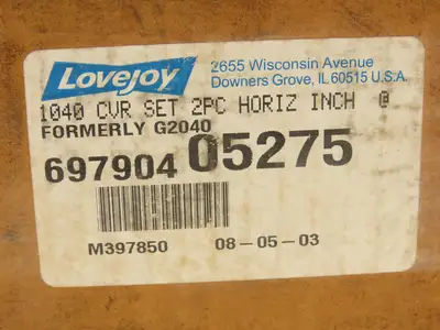 Lovejoy G2040 Cover/Grid Assy Seal Gasket Lubricant Hardware Lot of 2