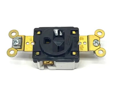 New | in-Stock Hubbell Brown Straight Blade Single Receptacle 2-Pole 3-Wire 250V 20A Electrical Fittings Michigan US | Maverick Industrial Sales #1402534