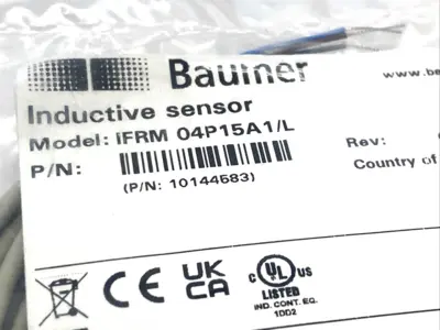 NEW BAUMER INDUCTIVE PROXIMITY SWITCH 1 MM, 10144583