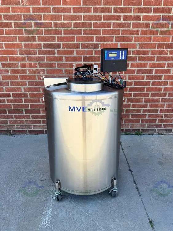 Used CHART MVE XLC 810 HE-F GEN 2 LIQUID NITROGEN CRYOGENIC STORAGE TANK W/ TEC 3000 Cryogenics California US | Equipment Lab #806705