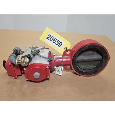 Used  Bray 6" Dia. Series 30 Resilient Seated Wafer Butterfly Valve