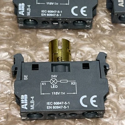 ABB Assortment (10) NEW No Box ABB MCB-10G (3)MLBL-01 (4) MLB-4 Contact Blocks
