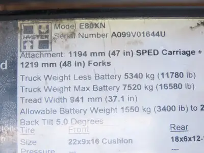 Speedshield M-FM2A-HYS-01 Tracker Display Module 8807954 Off Hyster E80XN