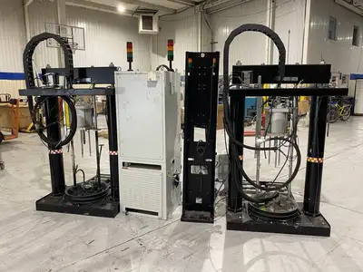 SCA | Atlas Copco  Adhesive Drum Dispensing System, Pumps and Controls - Used
