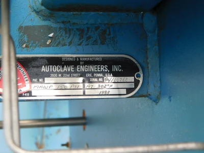 USED AUTOCLAVE ENGINEERS 1 QUART