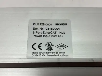 USED BECKHOFF ETHERCAT 8-PORT INFRASTRUCTURE JUNCTION, RJ45, 100 MBIT/S
