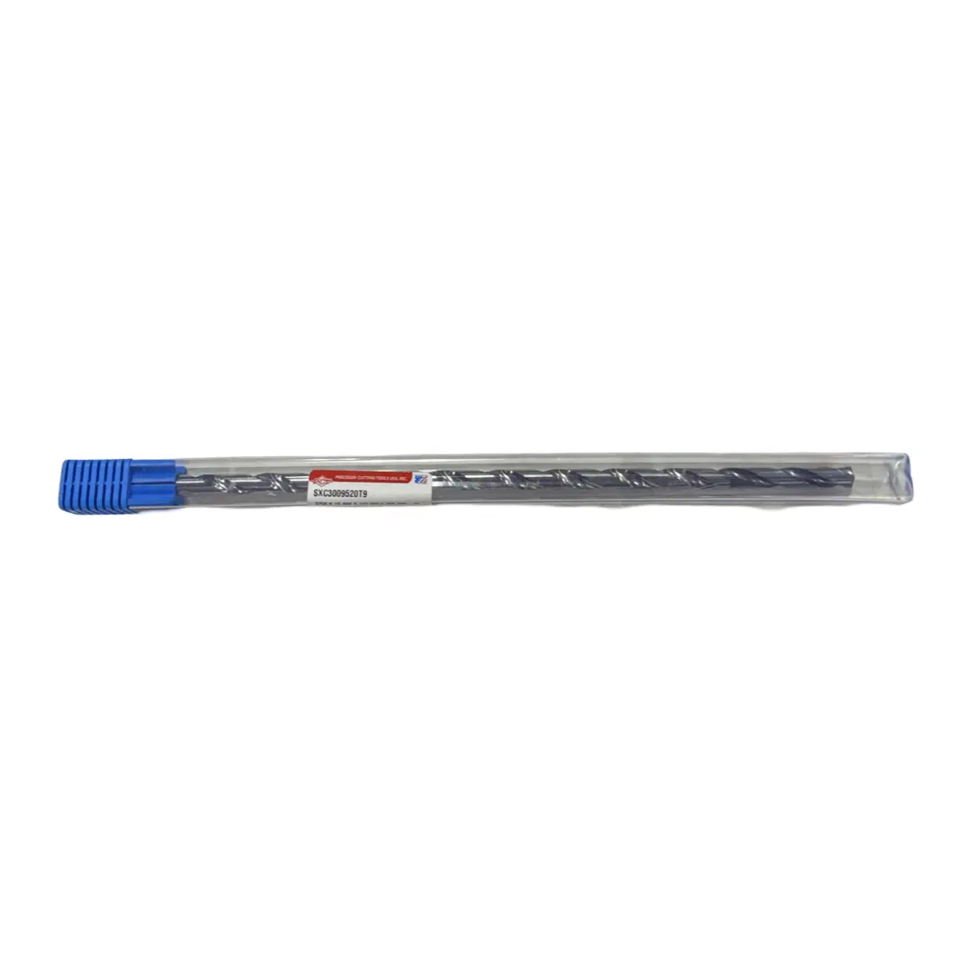 PCT 3/8" Solid Carbide Drill 30xD AlTiN Coated Coolant Thru 2FL 135 Deg