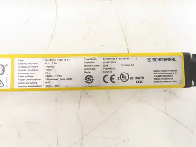 Schmersal SLC440-ER1850-14-01 Safety Light Curtain Transmitter & Receiver Set