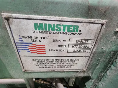 USED MINSTER MTT20-32S,