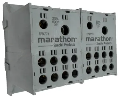 NEW LOT OF 2 MARATHON EPBCP74 POWER BLOCK 600V 335A