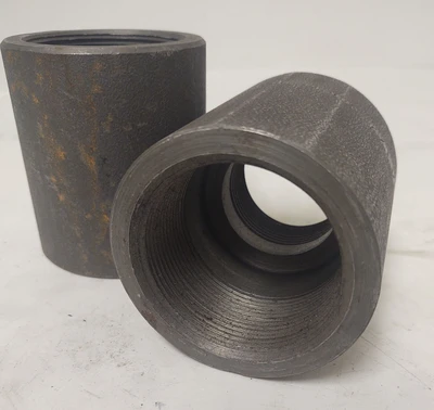 🔥(QTY 2) 2" x 1-1/2" Threaded Steel Pipe Reducing Reducer Coupling