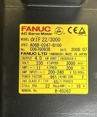 USED FANUC A06B-0247-B100