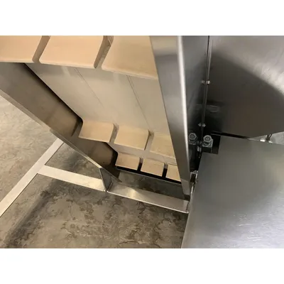 Used 12" Stainless Steel Cleated Incline Loading Belt Conveyor - 84" Ht.