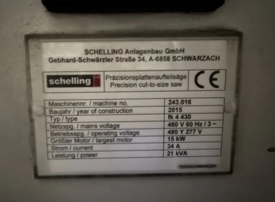 Used 2015 SCHELLING FK 4 - 430 High Speed Circular Saws (non-ferrous) Ohio US | Norcal Machinery #1466482