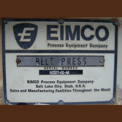 Eimco 44 in.  x 15 ft. Belt Filter