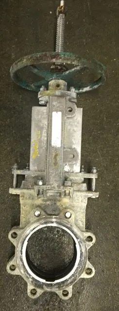 Rovalve  6"-150 knife gate valve, hand wheel operated