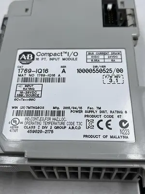 Used ALLEN-BRADLEY ALLEN-BRADLEY 1769-IQ16 SER A PLC Input & Output | ND Industrial Surplus #1214365