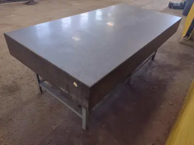 8' X 4' X 10" CHALLENGE PRECISION LAYOUT INSPECTION GRANITE TABLE: STOCK #23800