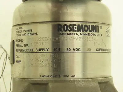Rosemount 3051S2CG4A2A11X5AWA2WK1I5M5 Pressure Transmitter 0-300psi 10-30VDC