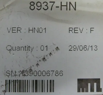 NEW SEALED HONEYWELL 8937-HN FIBRE OPTIC EXTENDER VER. HN01 REV. F 8937HN
