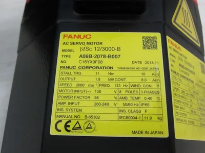 USED 2018 FANUC A06B-2078-B007