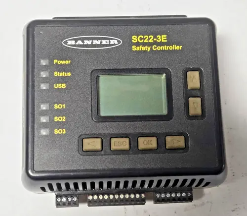 BANNER ENGINEERING SC22-3E SC223E SAFETY CONTROLLER SC22 SERIES
