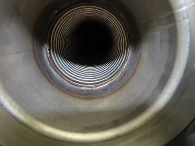 Weldbend 8' 8" x 3" Flanged Stainless Steel Braided Flex Hose  #300