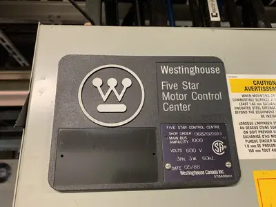 Five Star Double-Sided Motor Control Center (MCC), 600V Max., 1000A, 26 Buckets