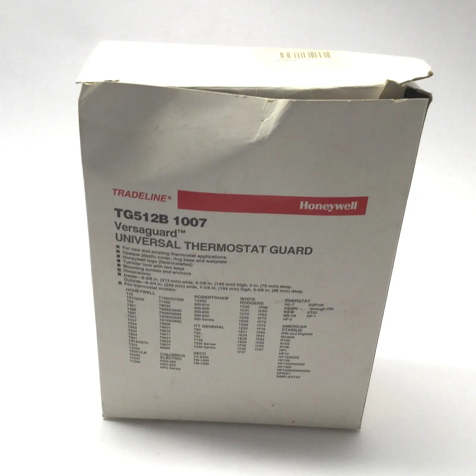 New | in-Stock Honeywell Tradeline Versaguard Universal Thermostat Guard HVAC Parts and Equipment Michigan US | Maverick Industrial Sales #1410680