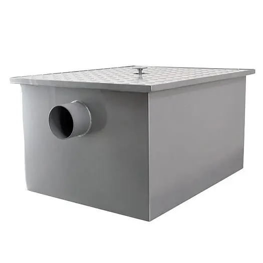 50 lb. (23kg.) Grease Trap 26″ x 16.5″ x 16.5″ with 3″ Threaded Inlet and Outlet