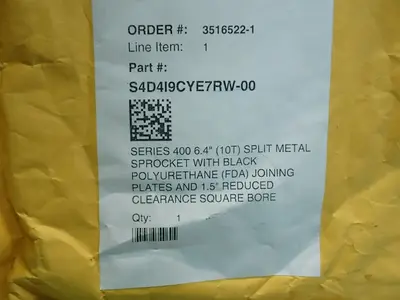 Unknown Series-400 Split Metal Sprocket - Sd4l9cye7rw-00