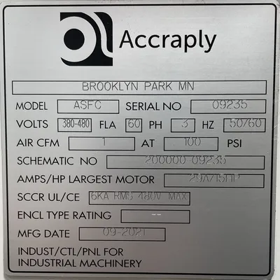 2021 ACCRAPLY ASFC Slitters & Rewinders | Mark One Machinery (3)