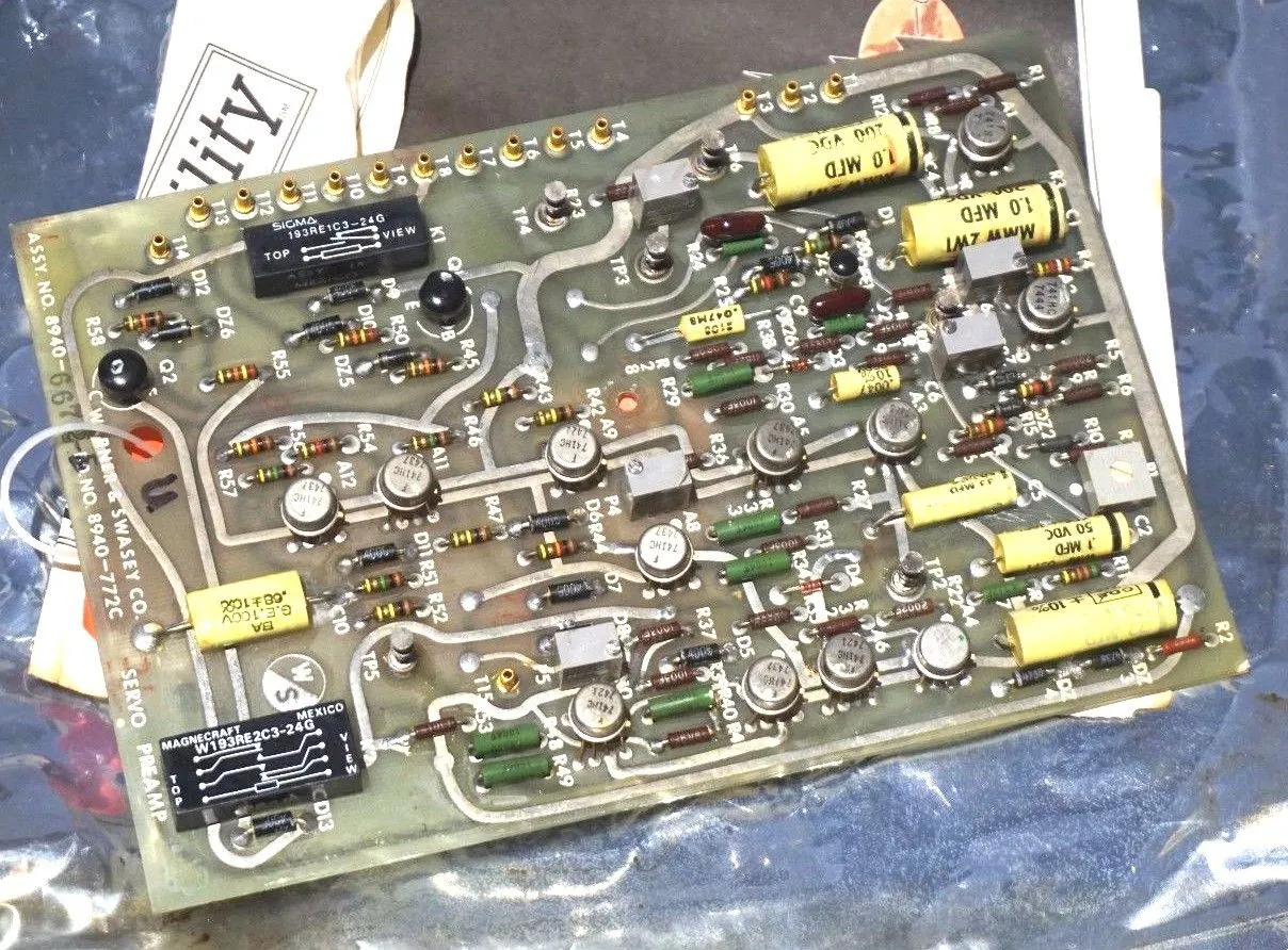 WARNER & SWASEY 8940-772C PREAMP BOARD 8940-6672 REPAIRED