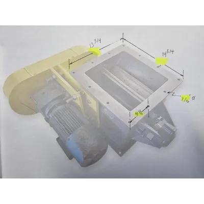 Used 10" Semco, Inc. Steel Rotary Airlock Valve