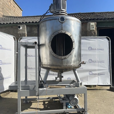 850L S/S Vertical Enclosed Shearhead Mixing Tank