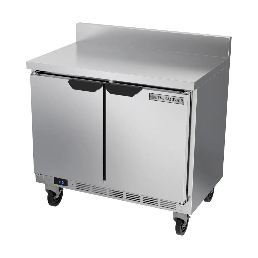 Beverage-Air WTR34HC-FIP 34" Worktop Refrigerator W/ (2) Sections, 115v