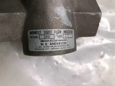 Midwest Model 350 1″ Bronze Sight Flow Indicator 200°F 125PSI