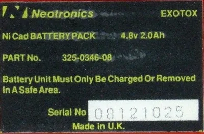 USED NEOTRONICS 300-0177-16 EXOTOX 400F GAS MONITOR 300017716