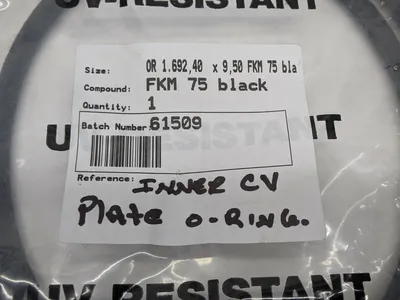 OR 1.692,40 x 9,50 FKM 75 | Black Inner CV Plate O-Ring - New