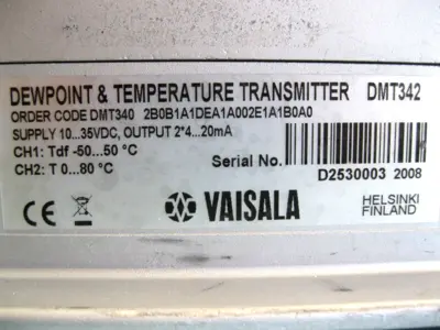 USED Vaisala DMT340 2B0B1A1DEA1A002E1A1B0A0