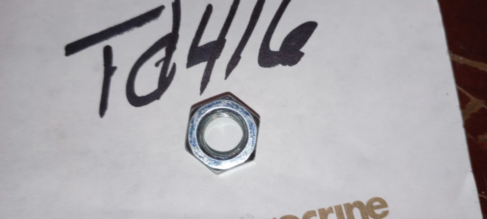 Lot of 350  steel new Hex Nuts - plated finish