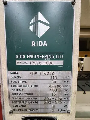USED 2004 AIDA UMX-1100(2)