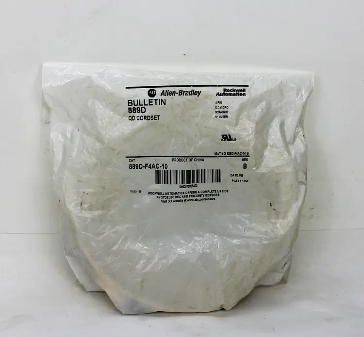New | in-Stock ALLEN BRADLEY 889D-F4AC-10 Cable & Wire | Industrial Parts R Us Inc. #360525
