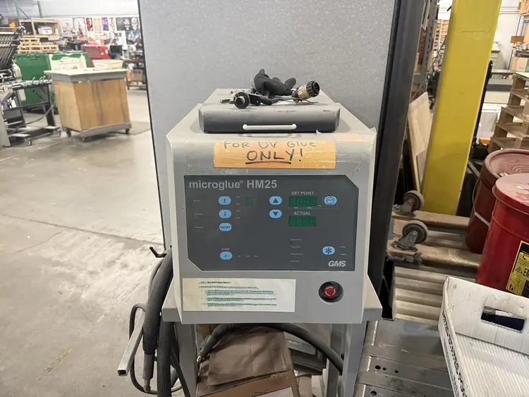 Used GMS MICROGLUE HM25 Binding Equipment | Capital Equipment Solutions #468535